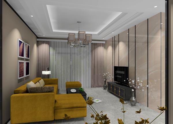 金艾陶家裝：佛山燈湖華府133㎡現(xiàn)代簡約裝修效果鑒賞