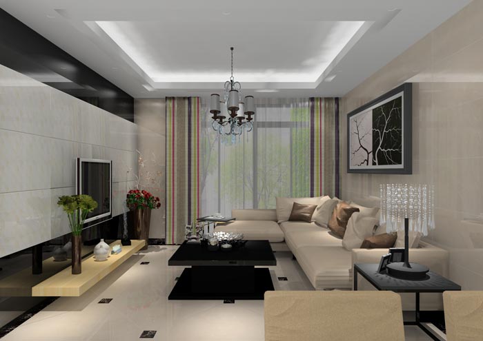 金艾陶家裝：佛山合景新鴻基·瀧景96㎡簡約現代裝修效果鑒賞