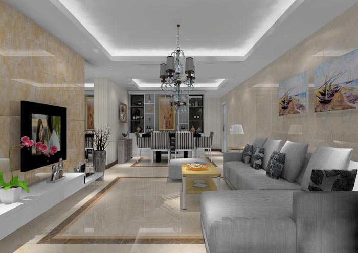 金艾陶家裝：佛山獅山上林苑91㎡簡約風(fēng)格裝修鑒賞