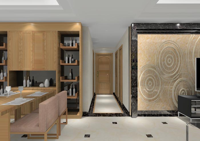 金艾陶家裝:順德碧桂園桂瀾山108㎡的新中式風格裝修鑒賞