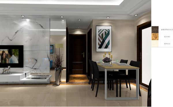 金艾陶家裝：成都時代錦繡59㎡的現(xiàn)代風(fēng)格裝修鑒賞